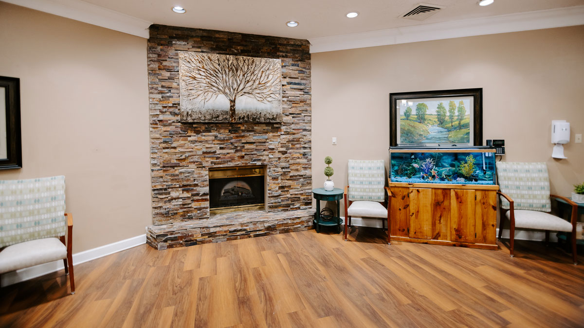 Lobby at Pleasant Valley Rehabilitation and Nursing Center